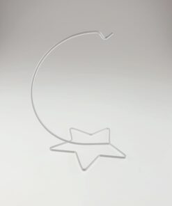 Suport metalic alb – 20 cm - stea