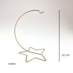 Suport metalic - auriu – 20 cm – stea