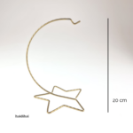 Suport metalic - auriu – 20 cm – stea Suport metalic - auriu – 20 cm – stea