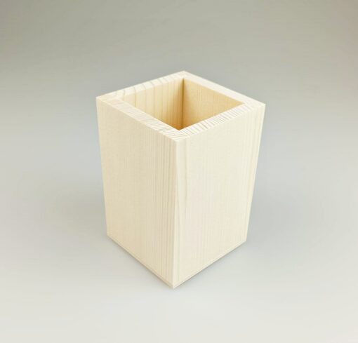 Suport pentru pixuri din lemn - 11x7,5 cm 1