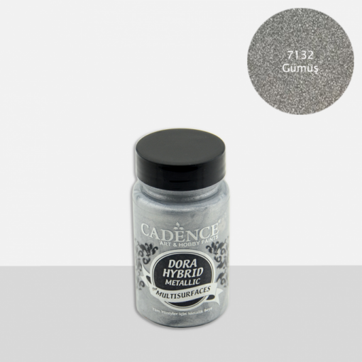 Vopsea acrilică hybrid metallic – silver – CADENCE – 90 ml 1