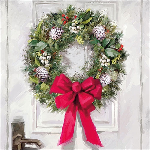 Șervețel decoupage – White Wreath – 33×33 cm 1 Șervețel decoupage – White Wreath – 33×33 cm