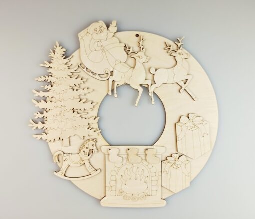 Decorațiune - coroniță Crăciun - diametru 30 cm 1