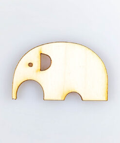 Decoratiune lemn - elefant - 5x3 cm