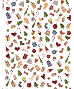 Hârtie de orez – Christmas Ornaments – A3