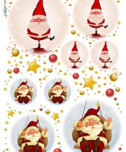 Hârtie de orez – Happy Santa – A4