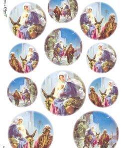 Hârtie de orez – Joseph and Mary 2  – A4