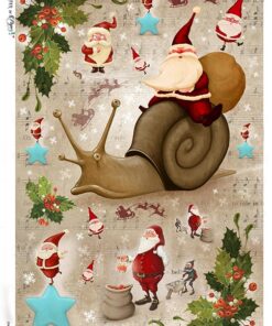 Hârtie de orez – Magic Christmas – A4