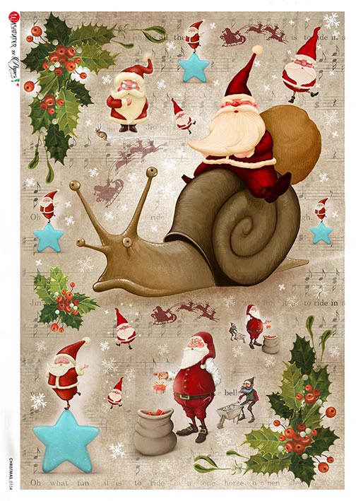 Hârtie de orez – Magic Christmas – A4 1 Hârtie de orez – Magic Christmas – A4
