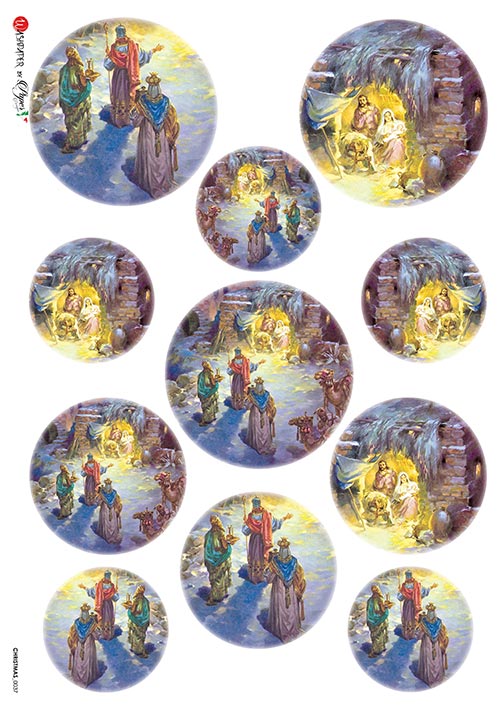 Hârtie de orez – Nativity 3 – A4 1 Hârtie de orez – Nativity 3 – A4