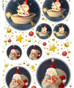 Hârtie de orez – Santa the Sailor – A4