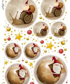 Hârtie de orez – Santa's Surprises– A4