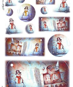 Hârtie de orez –Snowman – A3