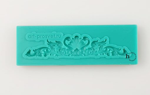 Matriță silicon - Decorative Element with Swans - 8X2,8 cm 1