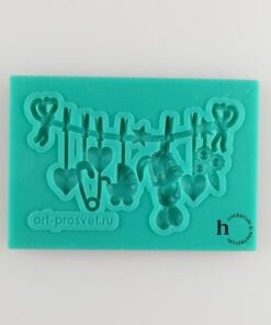 Matriță silicon -  Pendant Bunny - 7x4,8 cm