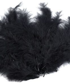Pene decorative struț - 9-16 cm - negru
