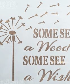 Șablon – Păpădie – some see wish – 20x20 cm