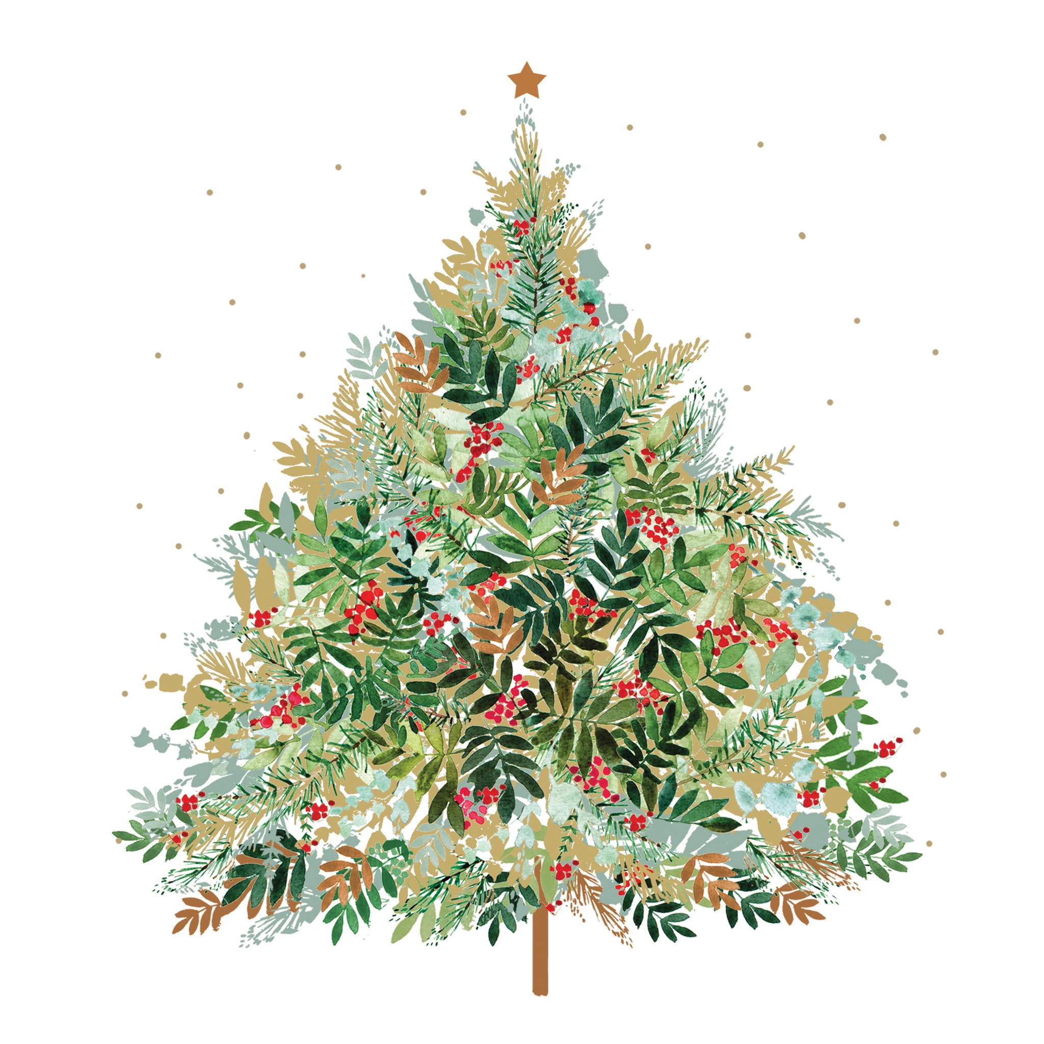 Șervețel decoupage – Christmas Hill Tree –25X25 cm 1 Șervețel decoupage – Christmas Hill Tree –25X25 cm