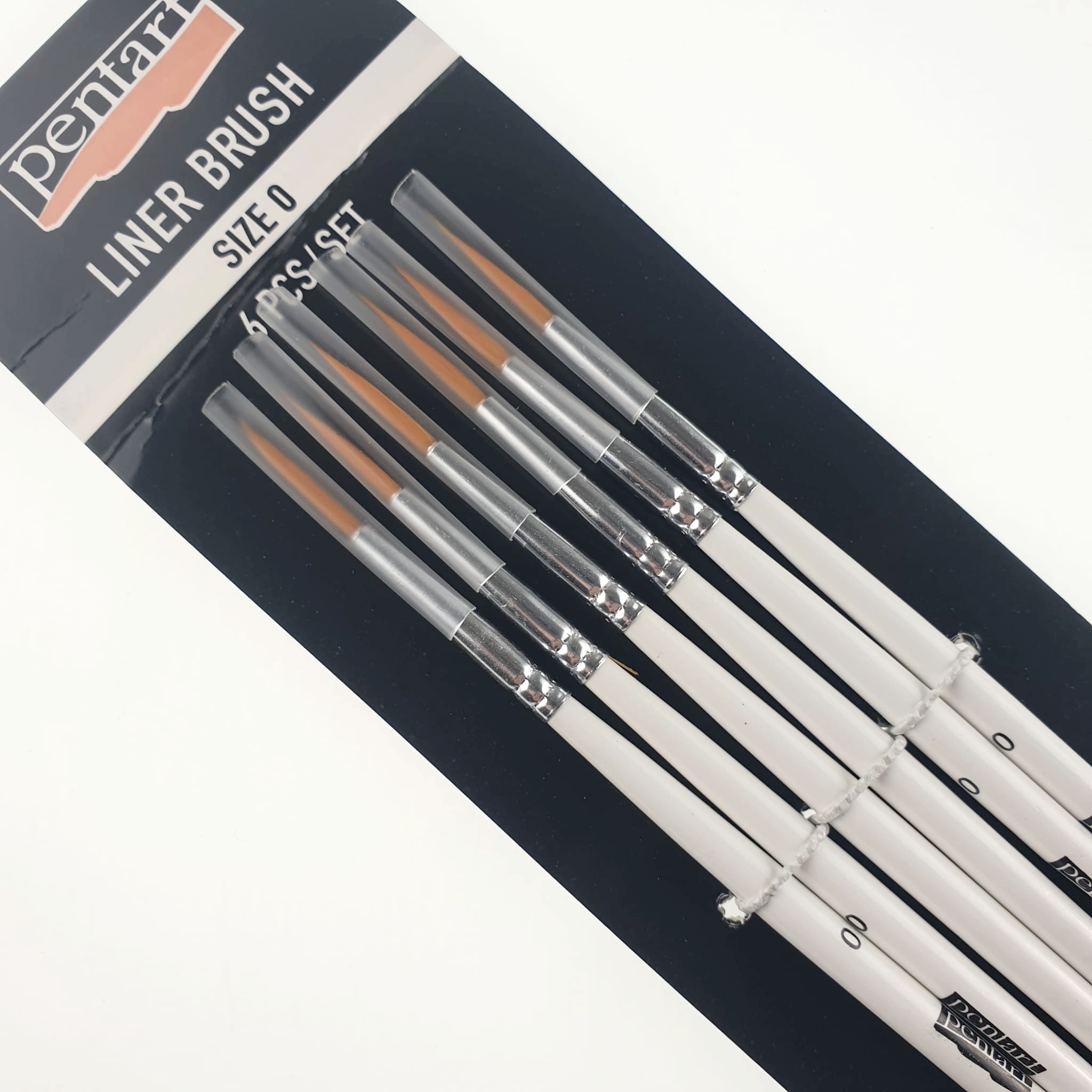 Set 6 pensule liner - 0 - Pentart 2 Set 6 pensule liner - 0 - Pentart - imagine 2