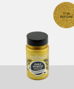 Vopsea acrilică hybrid metallic – rich gold – CADENCE – 90 ml