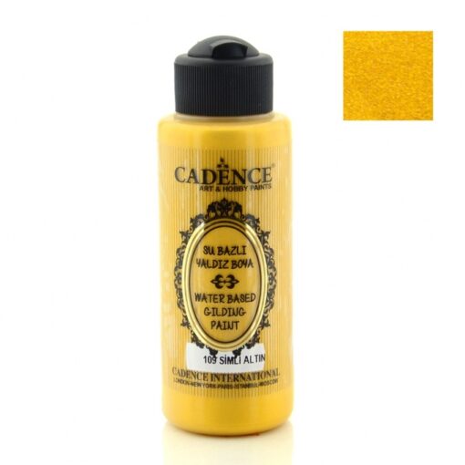 Vopsea acrilică aurire - glitter gold - CADENCE - 120 ml 1