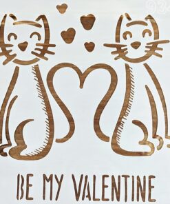 Șablon – Be my Valentine – 20x20cm