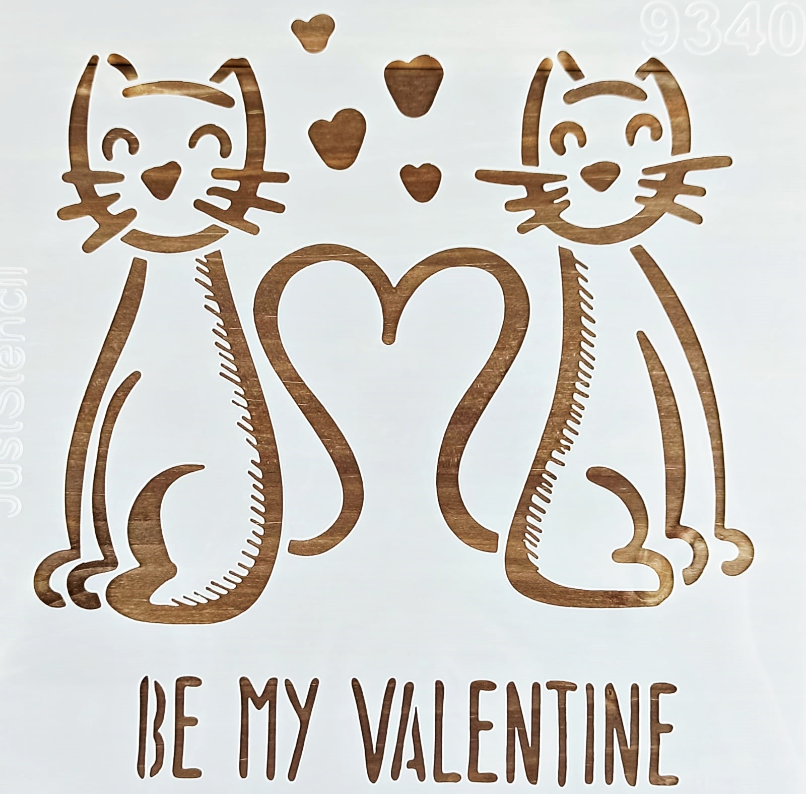 Șablon – Be my Valentine – 20x20cm 1 Șablon – Be my Valentine – 20x20cm