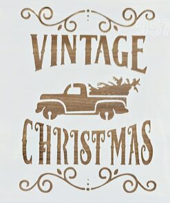 Șablon – Vintage Christmas – 20x20 cm