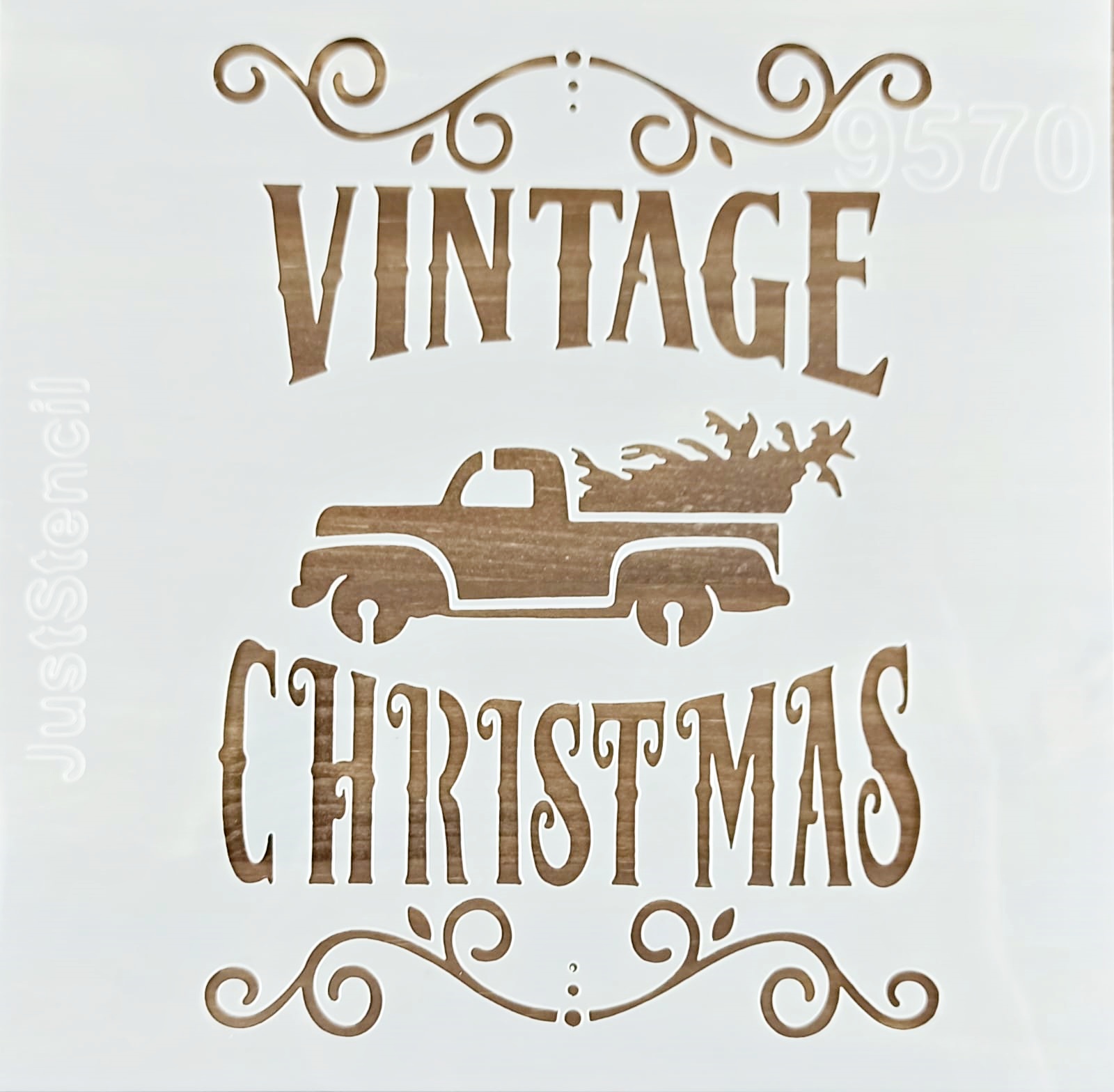 Șablon – Vintage Christmas – 20x20 cm 1 Șablon – Vintage Christmas – 20x20 cm