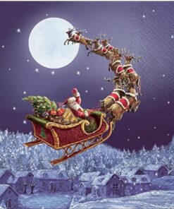 Șervețel - Christmas Sleigh- 33x33 cm
