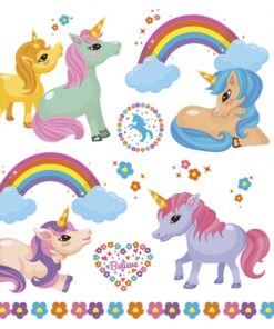 Șervețel - Rainbow Ponies - 33×33 cm