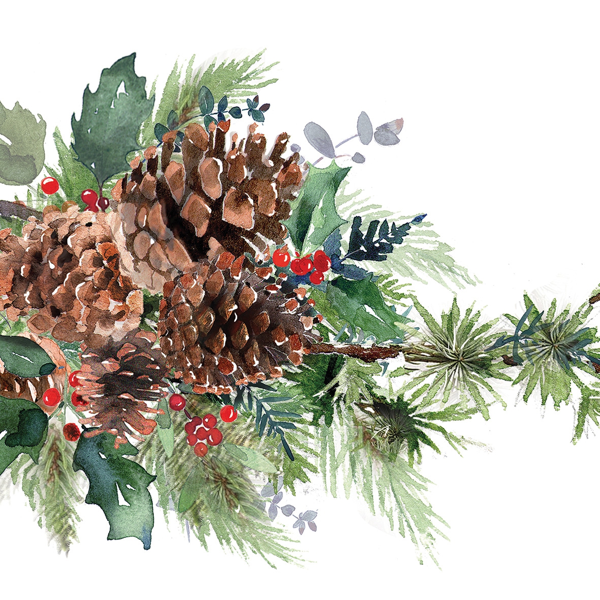 Șervețel decoupage- Winter Pine – 33×33 cm 1 Șervețel decoupage- Winter Pine – 33×33 cm
