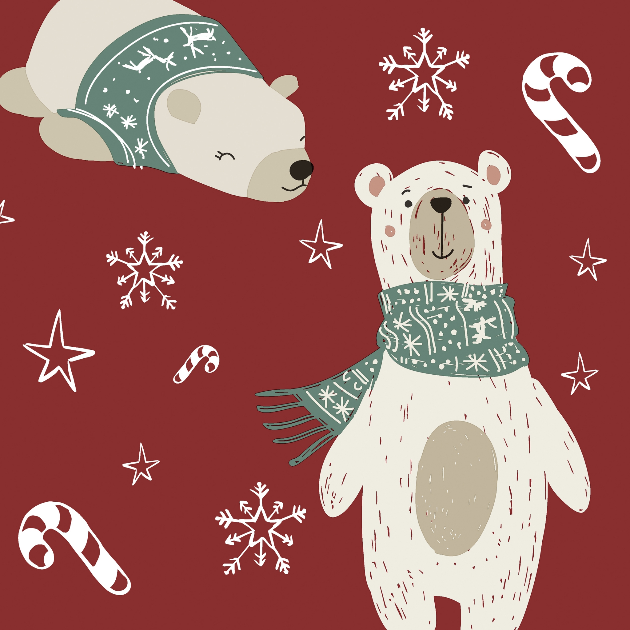 Șervețel decoupage – Two Polar Bears– 33×33 cm 1 Șervețel decoupage – Two Polar Bears– 33×33 cm