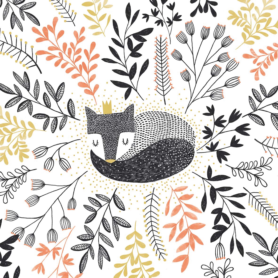 Șervețel – Secret Fox – 33×33 cm 1 Șervețel – Secret Fox – 33×33 cm