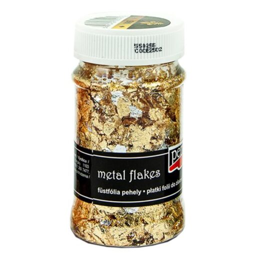 Metal flakes - 100 ml - aur&argint M6 - Pentart 1