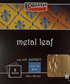 Metal leaves - 14x14 cm - gold 1 - Pentart
