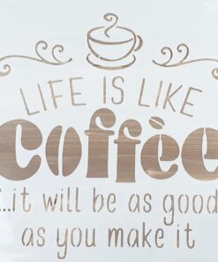 Șablon – Coffee – 30×30 cm