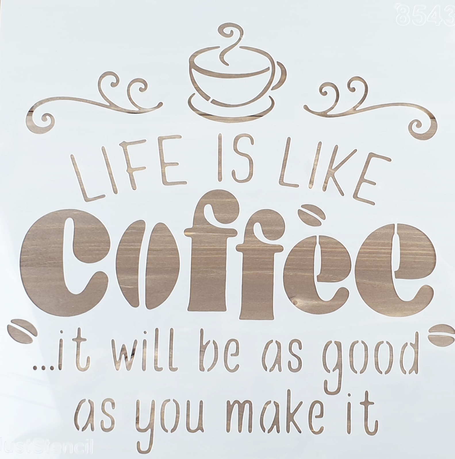 Șablon – Coffee – 30×30 cm 1 Șablon – Coffee – 30×30 cm