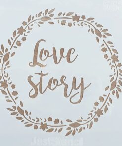 Șablon - Love Story - 20x20 cm
