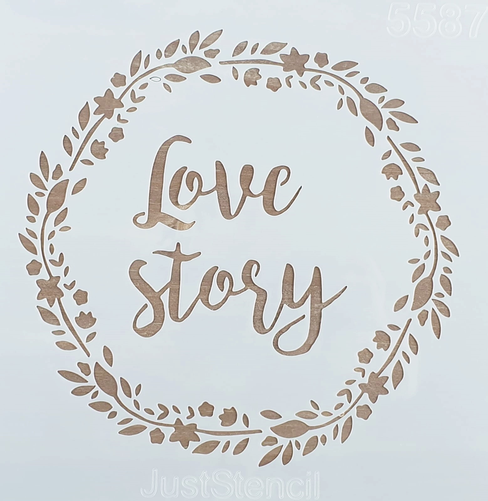 Șablon - Love Story - 20x20 cm 1 Șablon - Love Story - 20x20 cm