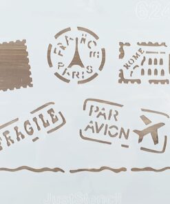 Șablon - Stamps Letter - 20x20 cm