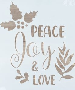 Șablon decorativ - Peace - 20×20 cm