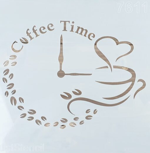 Șablon – Coffee Time – 30×30 cm 1
