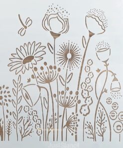 Șablon – Flowers – 50x50 cm