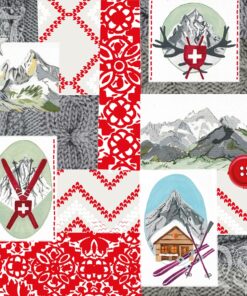 Șervețel - Alpine Patchwork - 33x33 cm