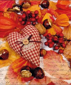 Șervețel - Autumn Heart - 33x33 cm