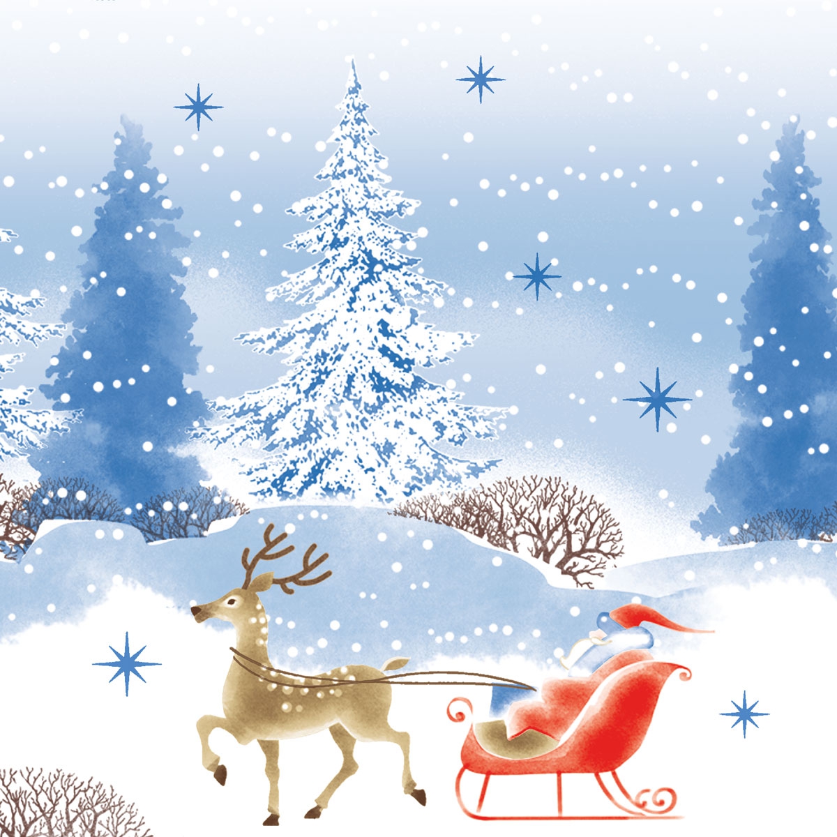 Șervețel Decoupage - Snow Flurry - 33x33 cm 1 Șervețel Decoupage - Snow Flurry - 33x33 cm