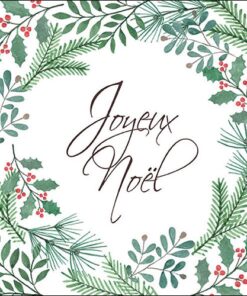 Șervețel - Guirlande de Noël - 33x33 cm