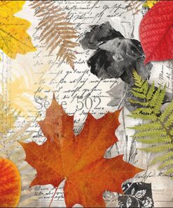 Șervețel - Leaves on Letter - 33x33 cm