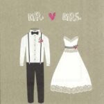 Șervețel - Mr and Mrs linen - 33x33 cm